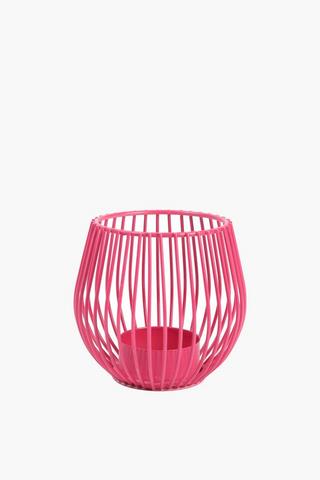 Metal Wire Tealight Holder, 9x9cm