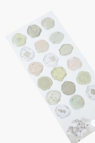 Crystal Floral Wax Sticker
