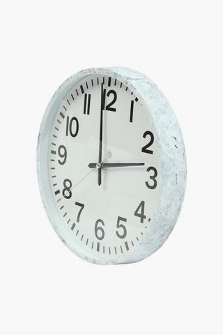 Marble Wall Clock, 30cm