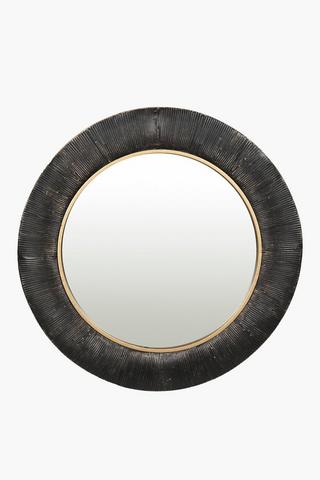 Textured Border Mirror, 80cm