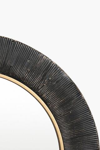 Textured Border Mirror, 80cm