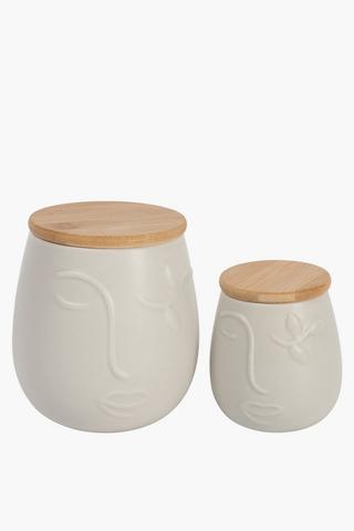 Facet Storage Jar, Medium