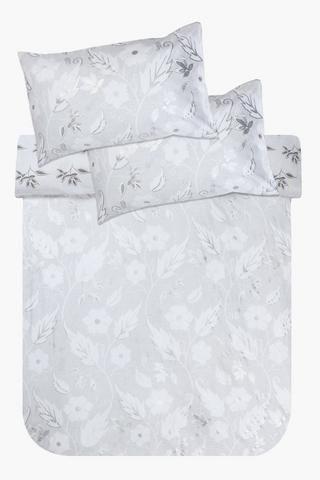Twill Atka Foil Reversible Duvet Cover Set