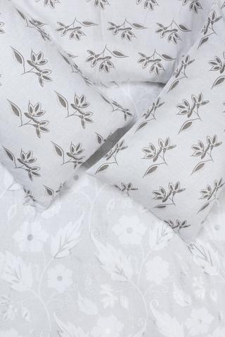 Twill Atka Foil Reversible Duvet Cover Set