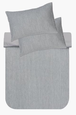 Jacquard Check Duvet Cover Set