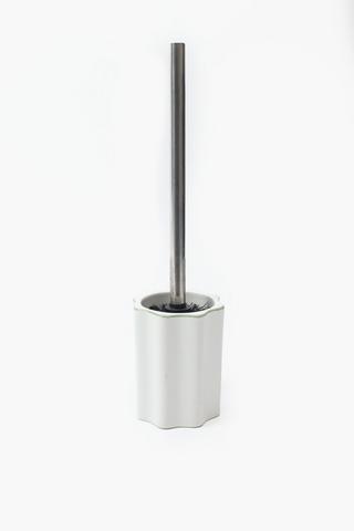 Ceramic Scallop Toilet Brush Set