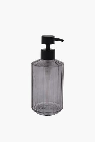 Glass Tinted Ribbed Soap Dispenser
