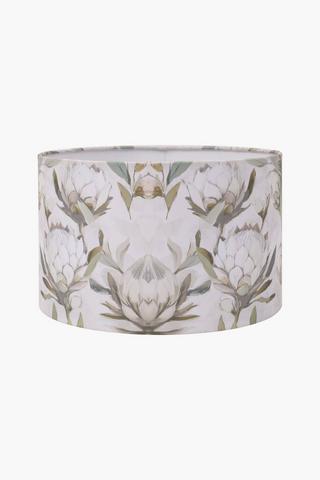 Floral Printed Drum Lampshade, 31x20cm