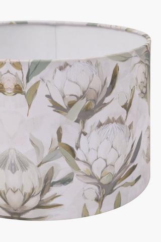 Floral Printed Drum Lampshade, 31x20cm