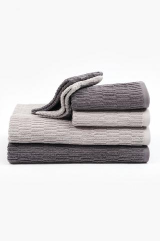6 Pack Cotton Brick Towel Set