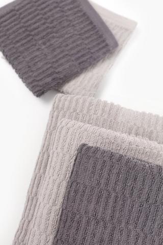 6 Pack Cotton Brick Towel Set