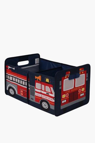 Fire Truck Knock Down Toy Basket