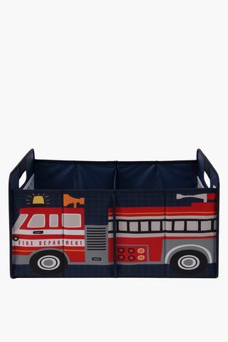 Fire Truck Knock Down Toy Basket