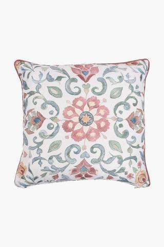 Ultra Violet Rupat Medallion Feather Filled Scatter Cushion, 60x60cm