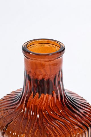 Ombre Wave Glass Vase, 11x13cm