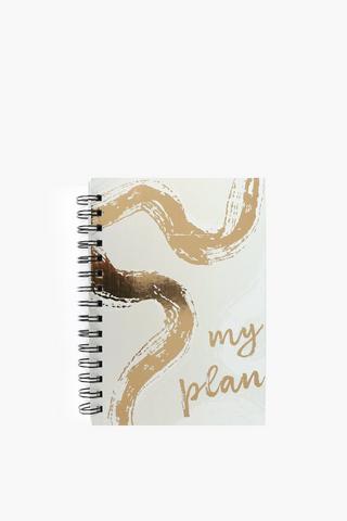 Adelaide Foil Abstract A5 Spiral Notebook