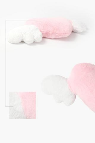 Shaped Heart Scatter Cushion With Wings