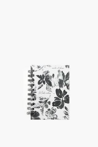 Comore A6 Floral Spiral Notebook