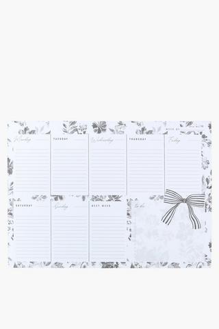 Comore A4 Weekly Desk Planner