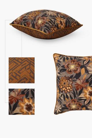 Printed Cosette U And G Feather Scatter Cushion, 60x60cm