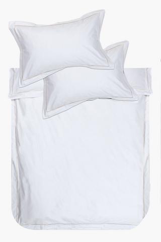 300 Thread Count Premium Sateen Embroidered Duvet Cover Set