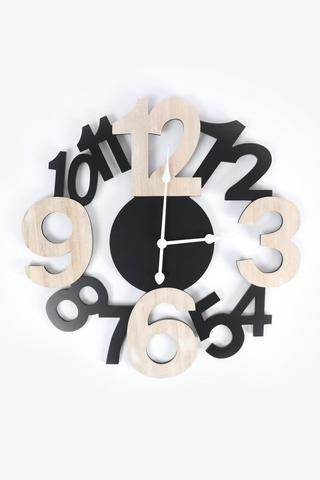 Urban Numbers Wall Clock, 70cm