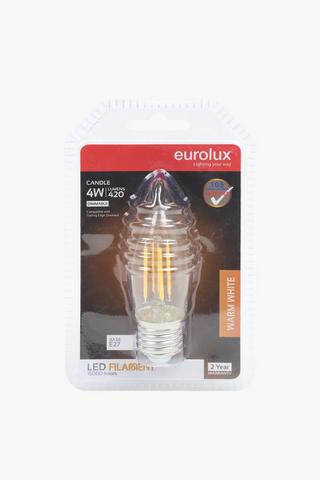 Eurolux 4w Filament Candle Bulb, E27