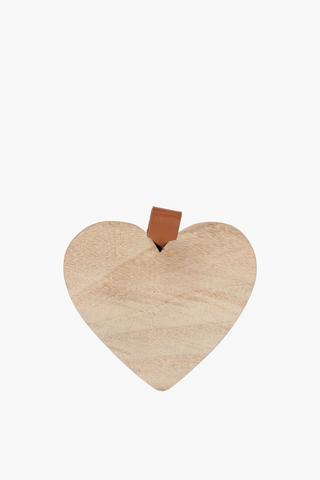 Wooden Heart Shaped Door Stop