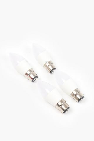 4 Pack Eurolux 5w Led Candle Bulb, B22