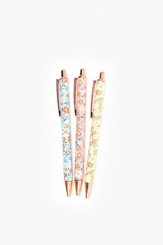 Floral 3 Pack Pen Set