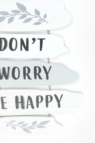 Slat Hanging Decor Sign, 30x36cm