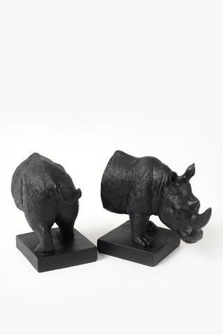 Rhino Book Ends, 25x9cm
