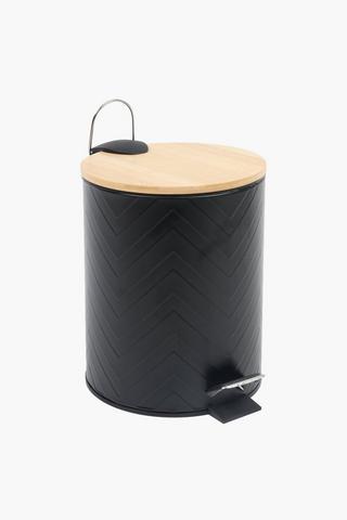 Textured Bamboo Bin