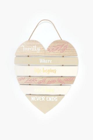 Slatted Heart Sign, 36x54cm