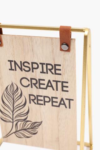 Framed Inspire Sign, 13x18cm