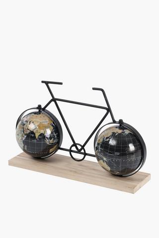 Globe Bicycle On Stand, 26x16cm