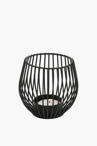 Metal Cage Tealight Holder, 7x9cm