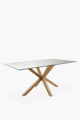 Vista Glass 6-seater Dining Table