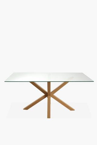 Vista Glass 6-seater Dining Table