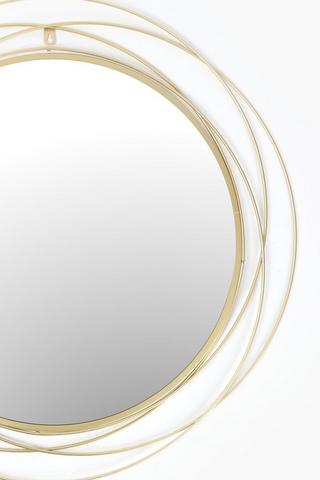 Round Wire Mirror, 72cm