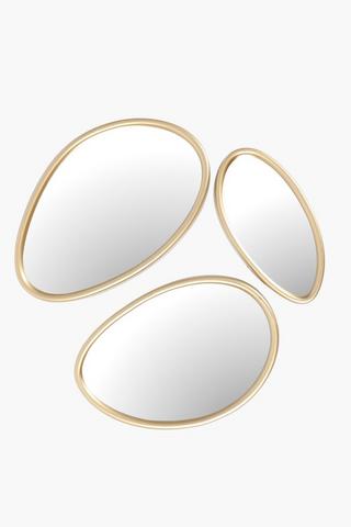 3 Pack Irregular Mirrors