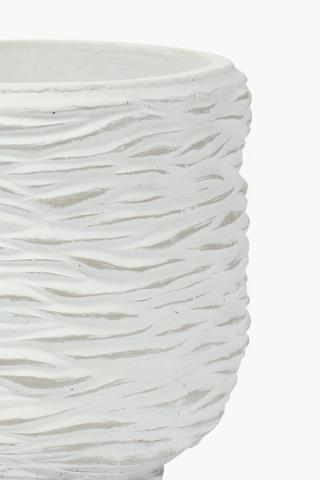 Textured Cement Planter, 18cm