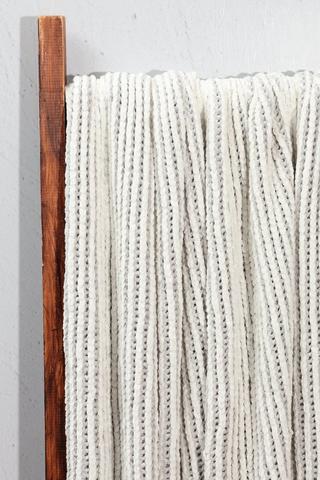 Knitted Stripe Throw, 140x180cm