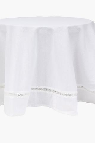 Round Lace Border Tablecloth, 160cm