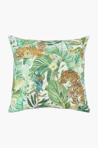 Printed Marajo Bird Botanic Scatter Cushion, 50x50cm
