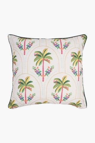 Ultra Violet Bali Palms Scatter Cushion, 60x60cm