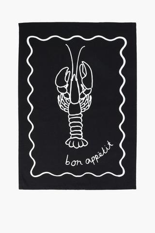 3 Pack Mono Coastal Cotton  Tea Towels