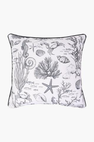Ultra Violet Sardinia Coastal Scatter Cushion, 60x60cm