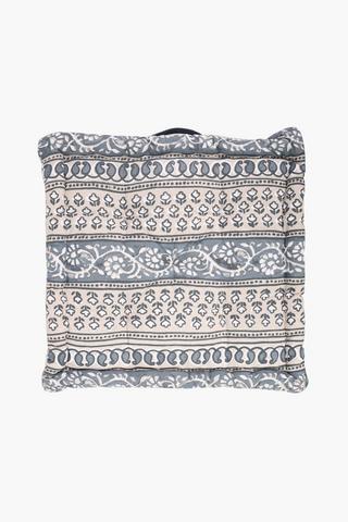 Ramree Patchwork Cotton Chairpad, 50x50x10cm
