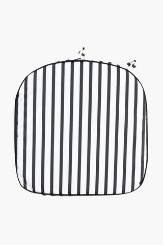 Ultra Violet Printed Stripe Chairpad, 40x40cm